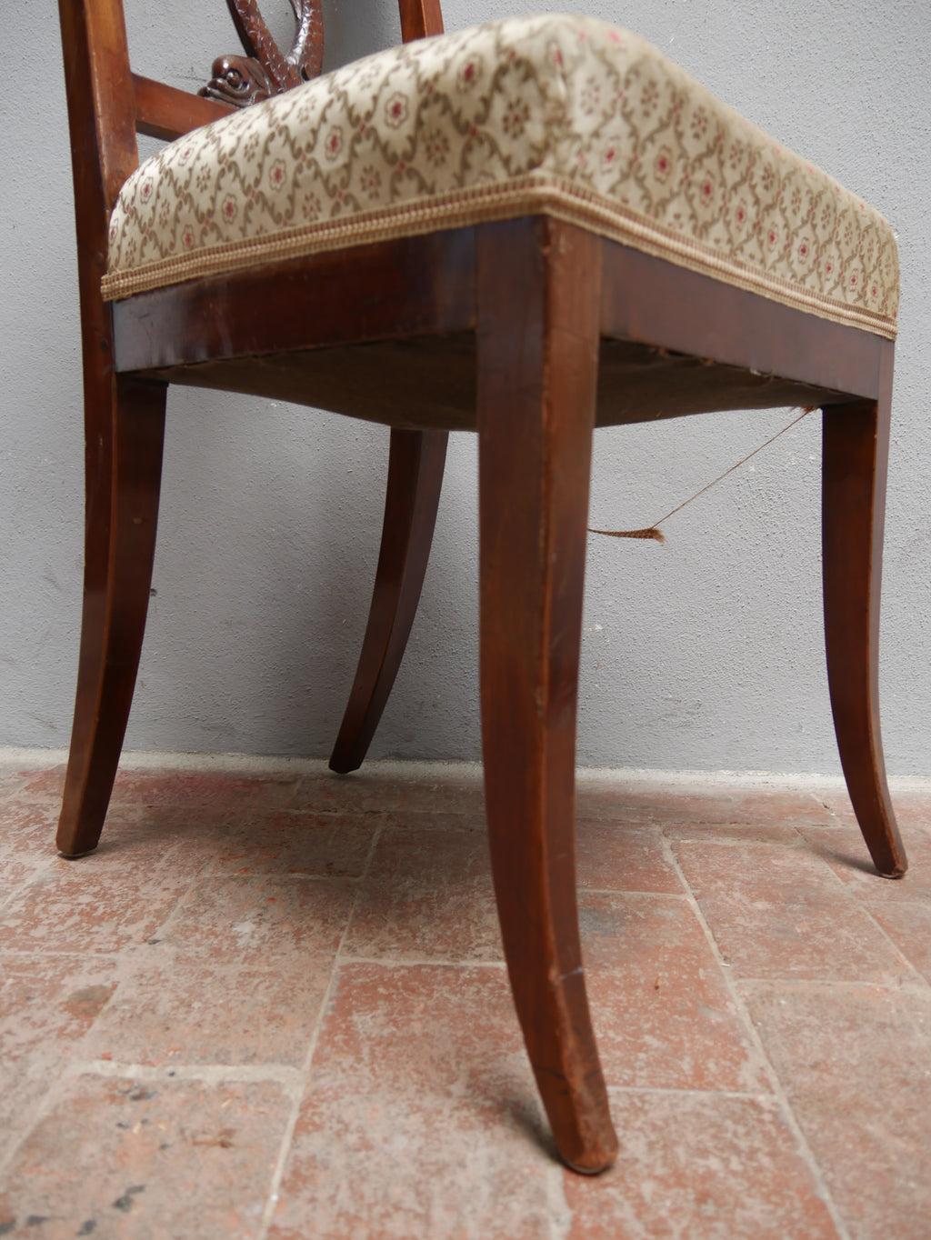 3 STK. SEHR AUSSERGEWÖHNLICHE BIEDERMEIER STÜHLE UM 1820