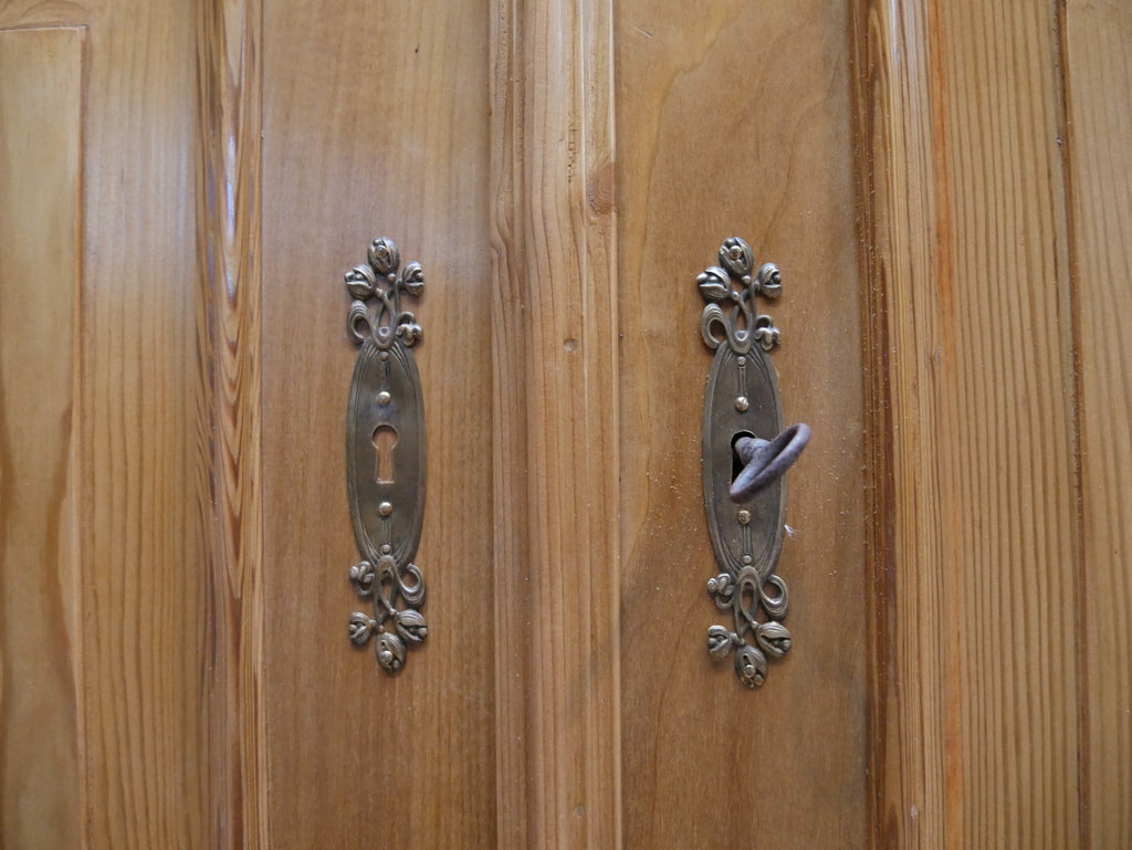 SEHR SELTENES JUGENDSTIL BUFFETT ANRICHTE VITRINE MIT AUFSATZ WEICHHOLZ RESTAURIERT