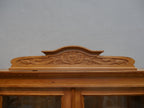 SEHR SELTENES JUGENDSTIL BUFFETT ANRICHTE VITRINE MIT AUFSATZ WEICHHOLZ RESTAURIERT