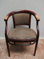 Judenstilstuhl von Thonet Wien stehend gestreift