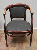 Jugenstilstuhl von Thonet Wien komplett stehende Ansicht