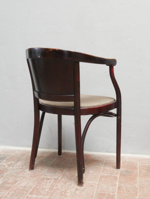 Rückansicht von Jugenstilstuhl von Thonet Wien